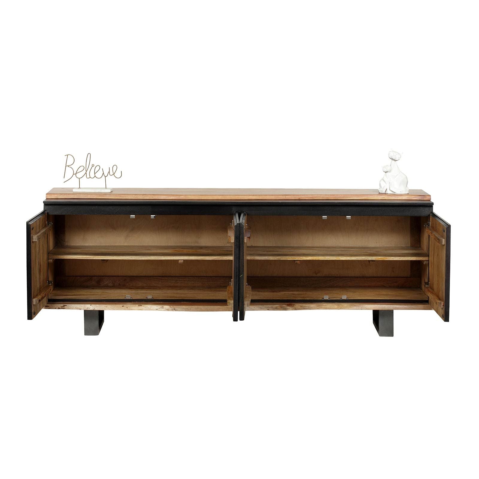 Buffet 4 portes | Acacia Black