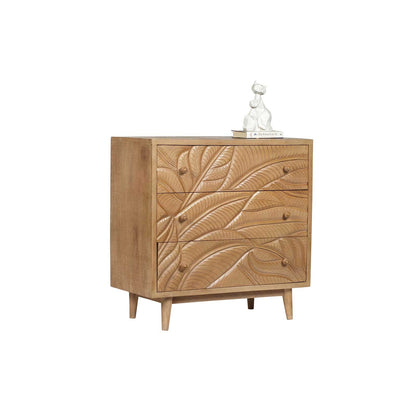 Commode sculptée 3 tiroirs | Manguier Floria