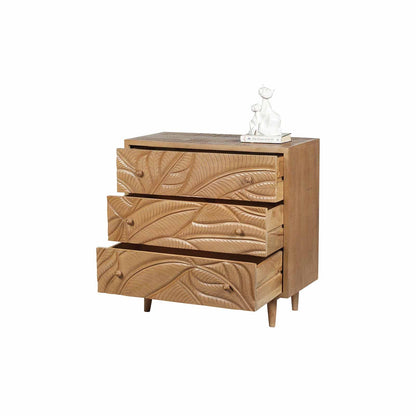 Commode sculptée 3 tiroirs | Manguier Floria