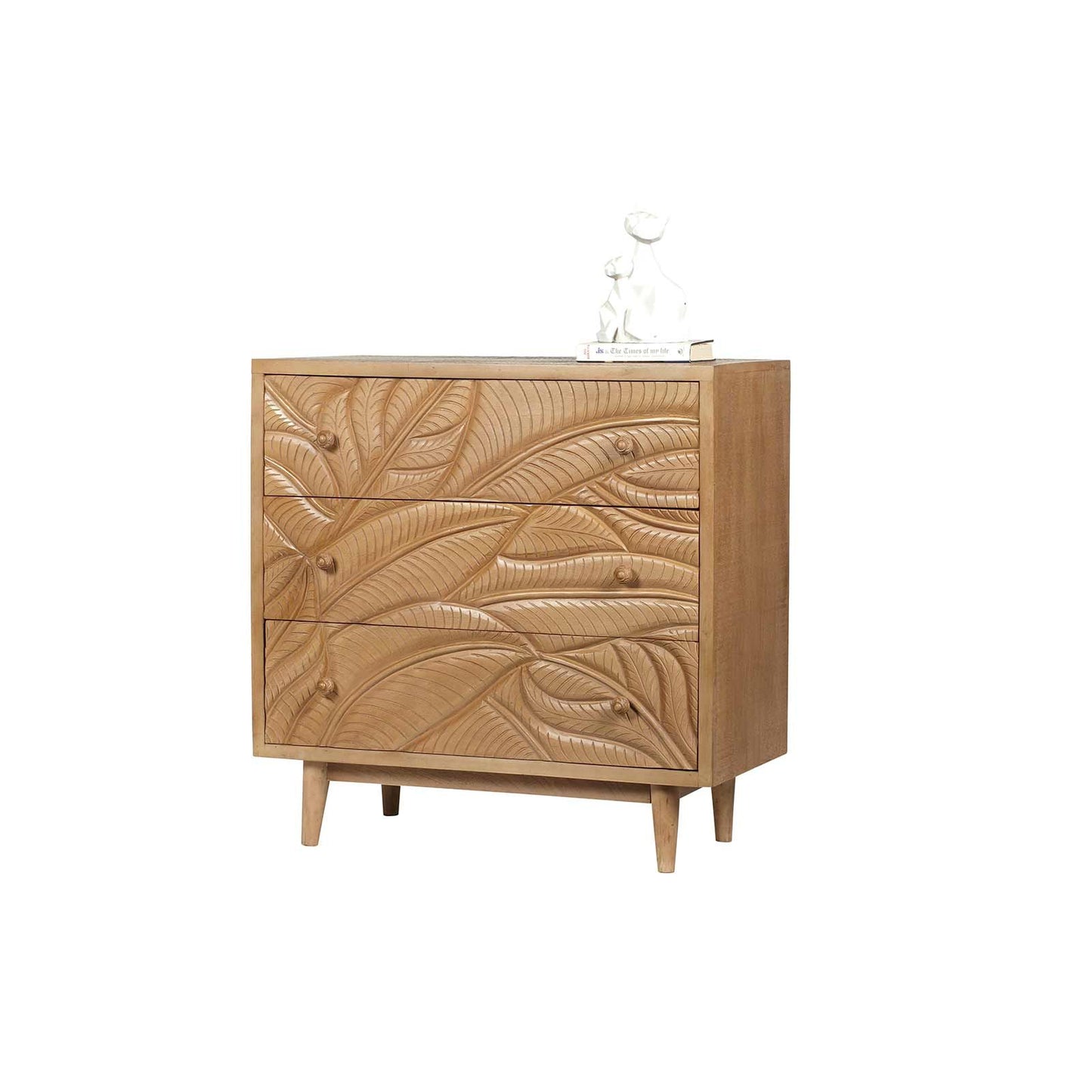 Commode sculptée 3 tiroirs | Manguier Floria