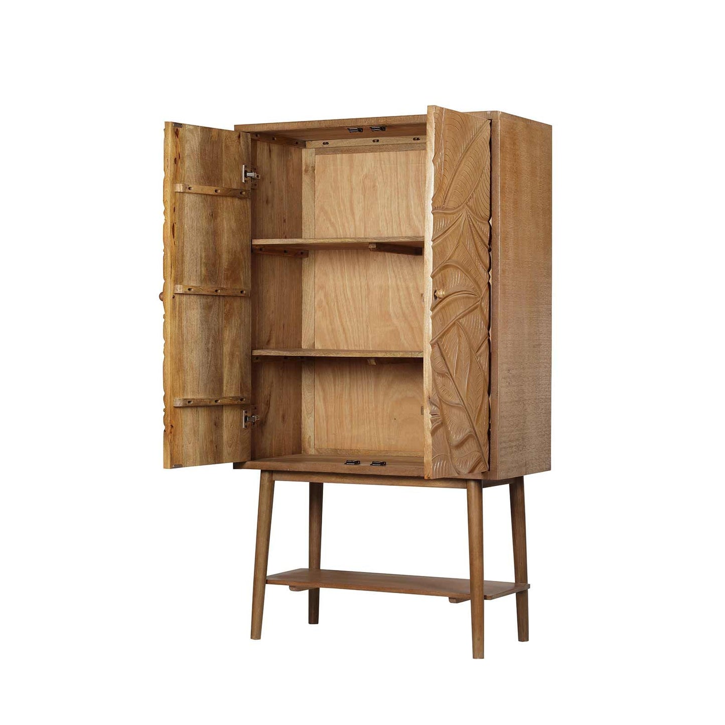 Buffet haut sculpté 2 portes | Manguier Floria