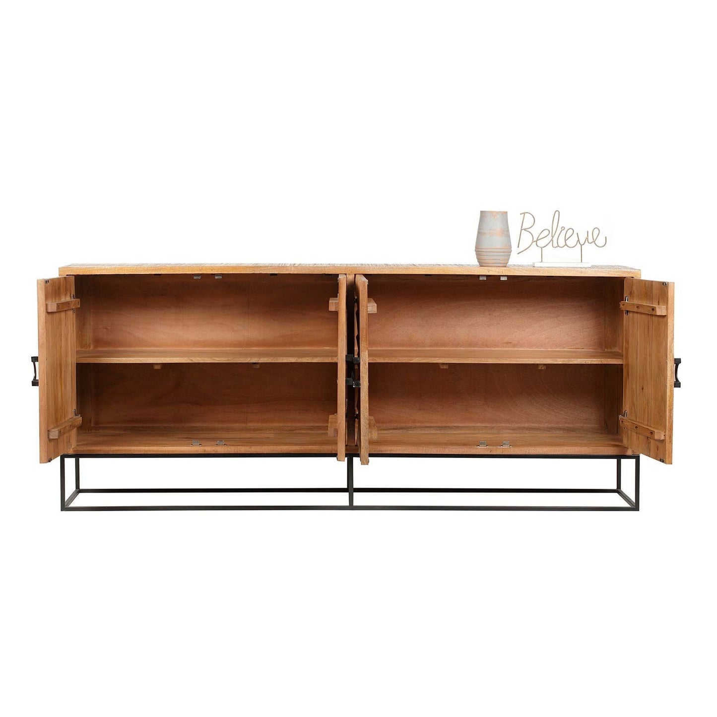 Buffet sculpté 4 porte | Manguier Solaris