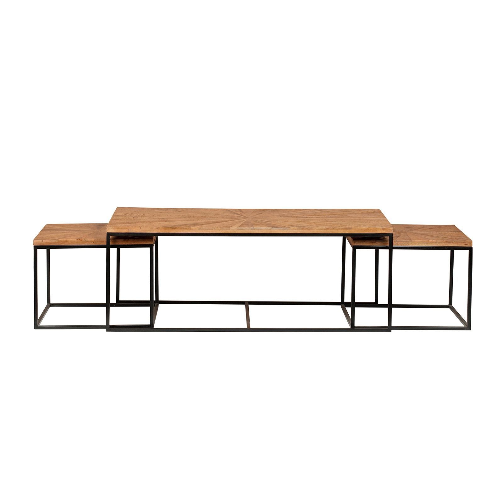 Tables basses rectangulaires gigognes | Manguier Solaris