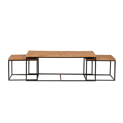 Tables basses rectangulaires gigognes | Manguier Solaris