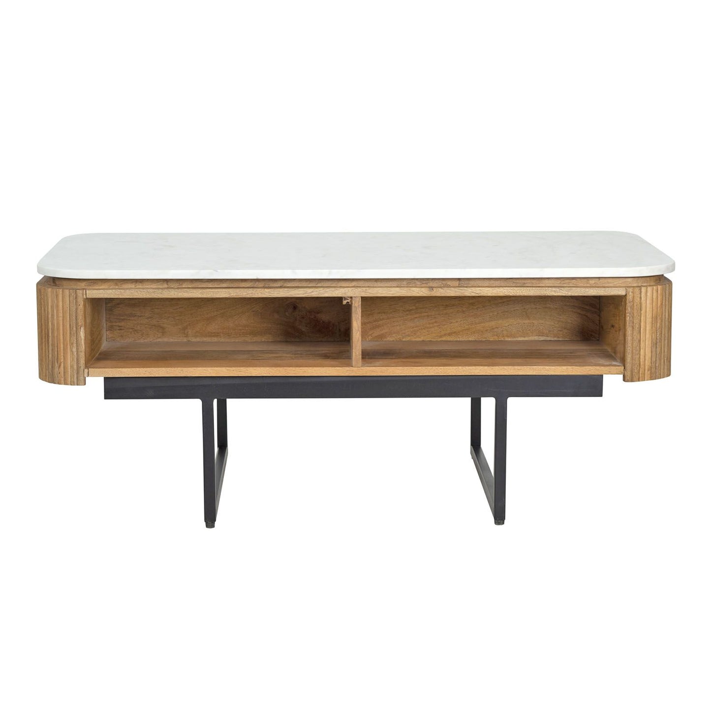 Table basse plateau marbre blanc | Manguier Kfir II