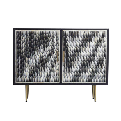 Cabinet | Acacia/Bone Inley Mosaic