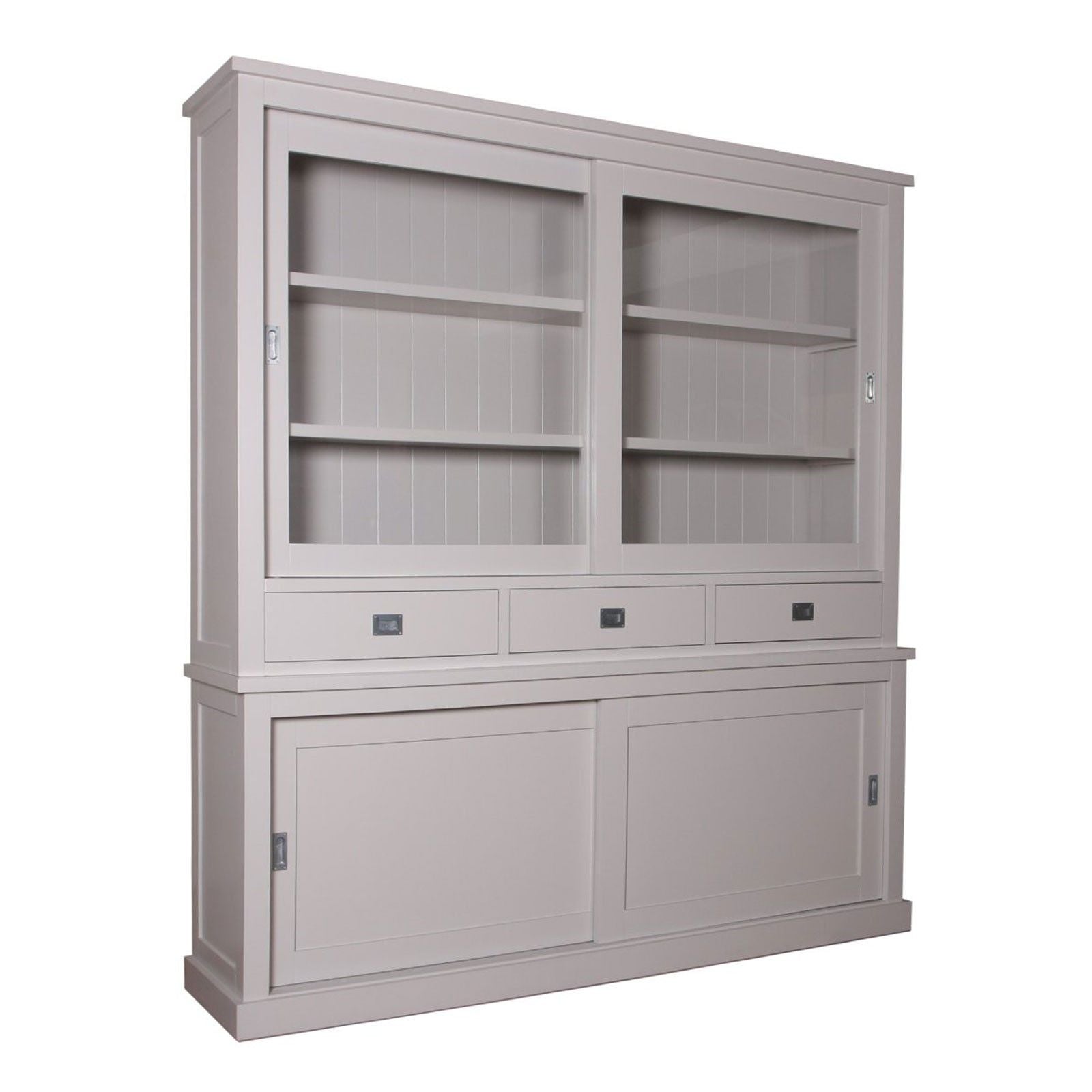 Buffet Vaisselier deux corps 2x2 portes 3 tiroirs | Pin Chic