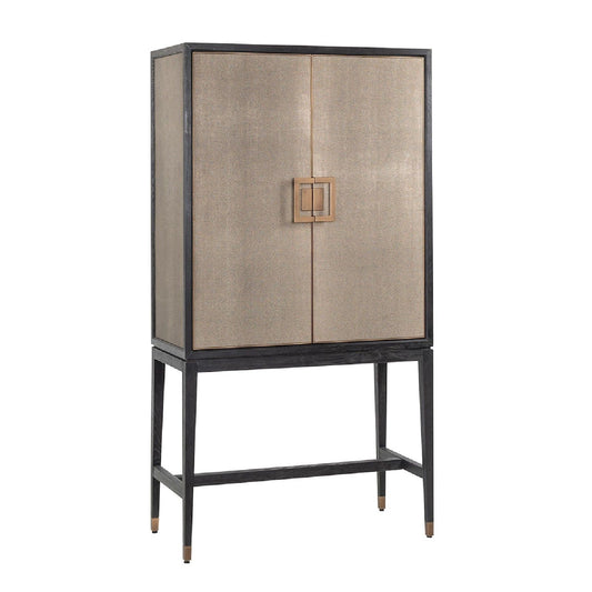 Armoire de bar Bloomingville avec 2-portes shagreen