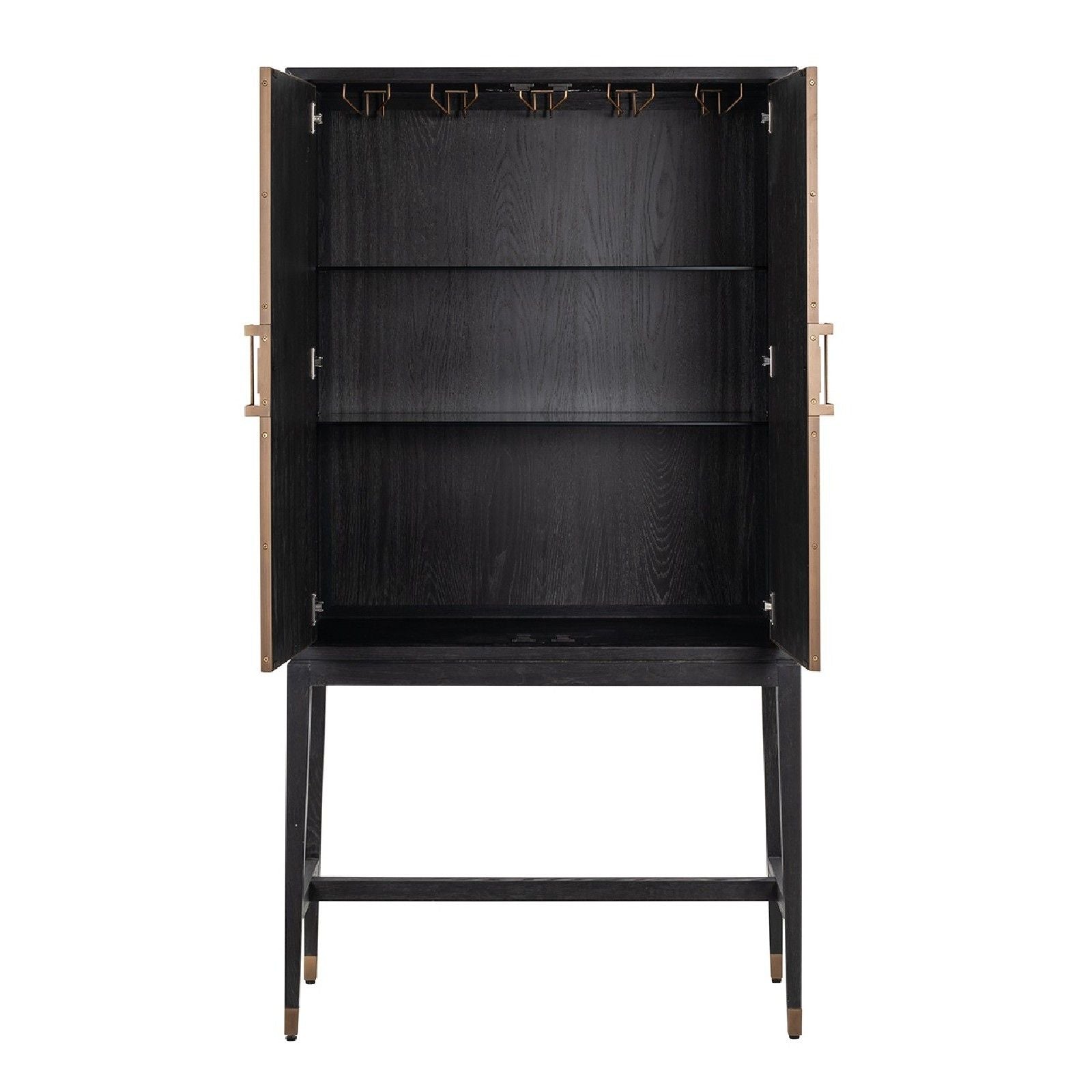 Armoire de bar Bloomingville avec 2-portes shagreen