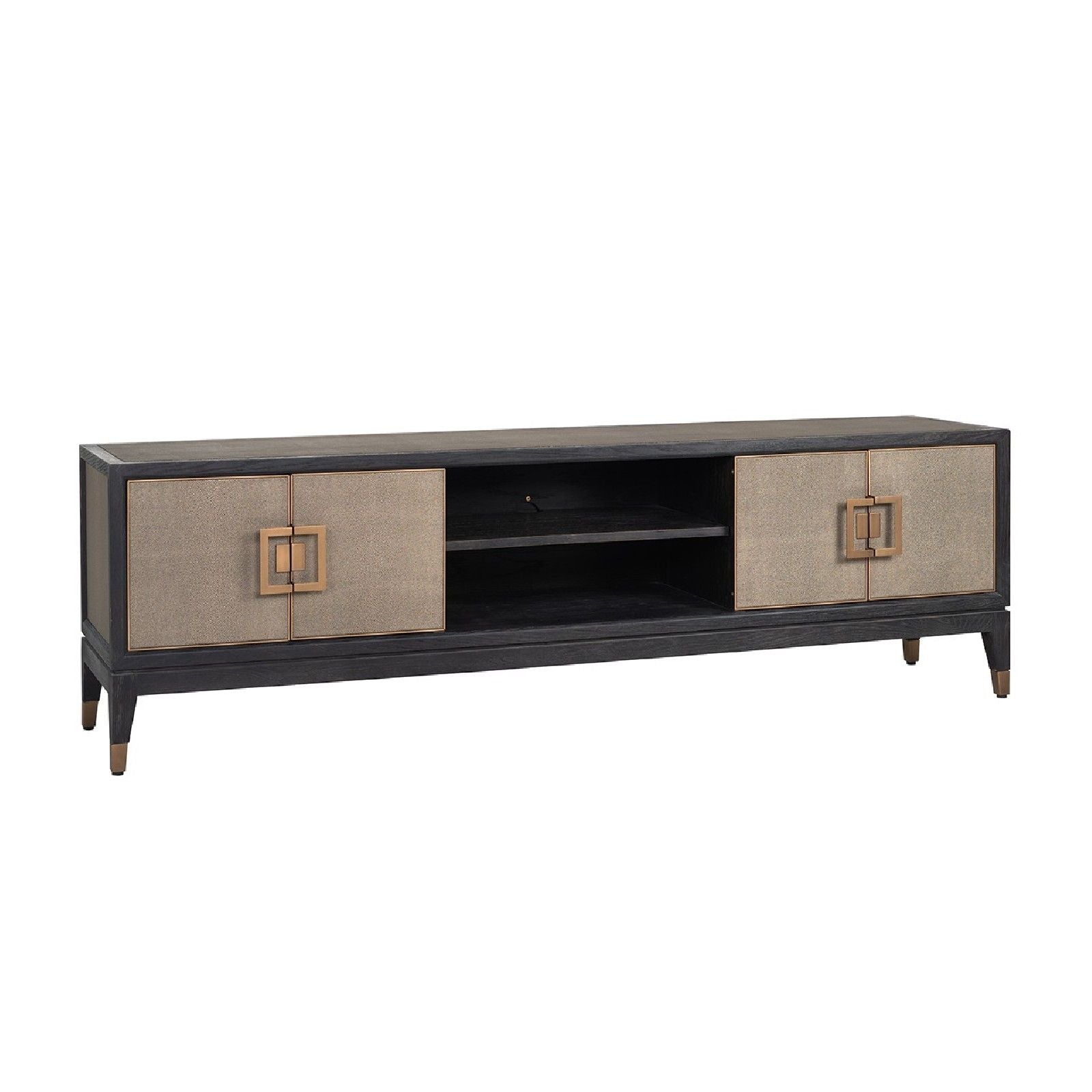 Meuble TV Bloomingville avec 4-portes shagreen