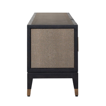 Meuble TV Bloomingville avec 4-portes shagreen