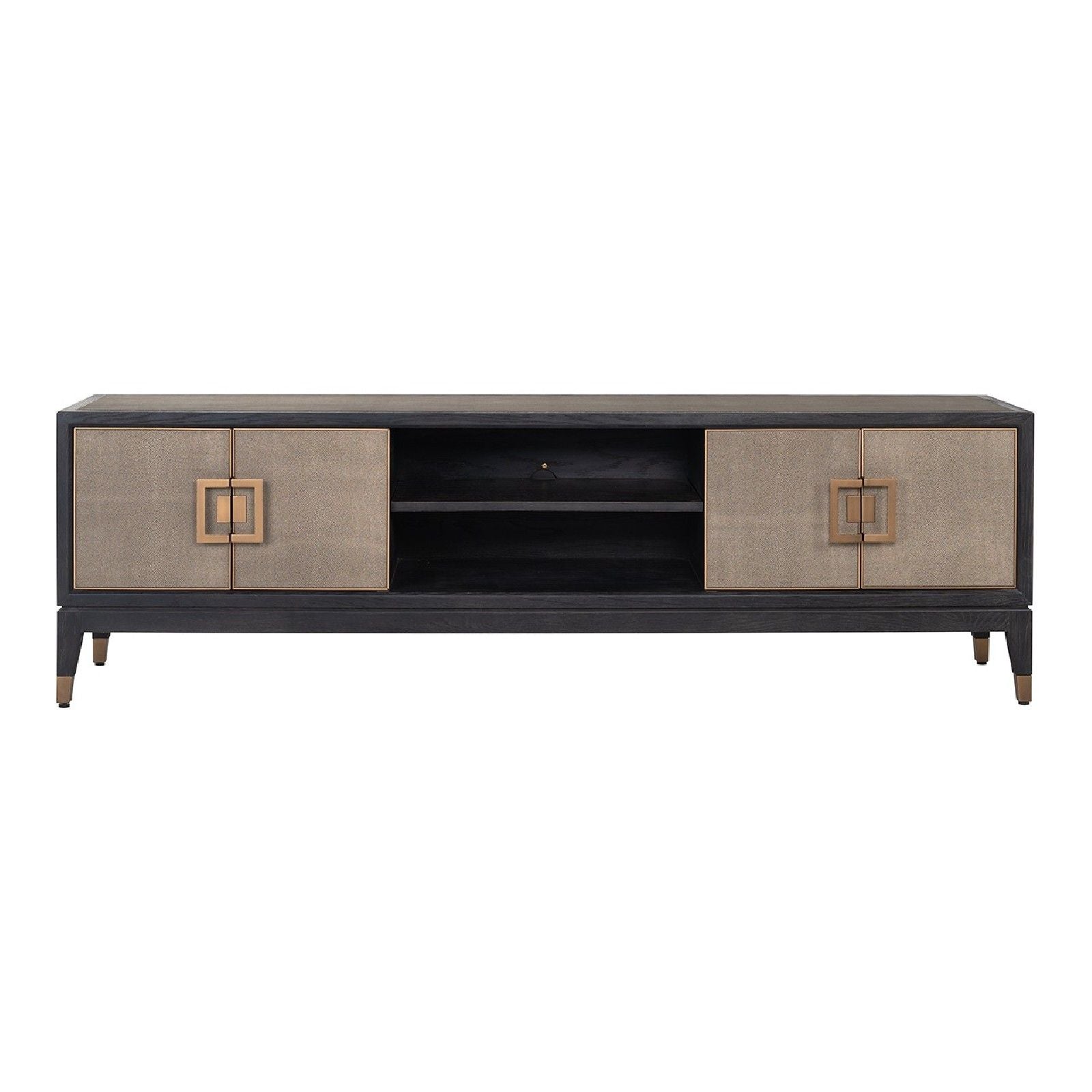 Meuble TV Bloomingville avec 4-portes shagreen