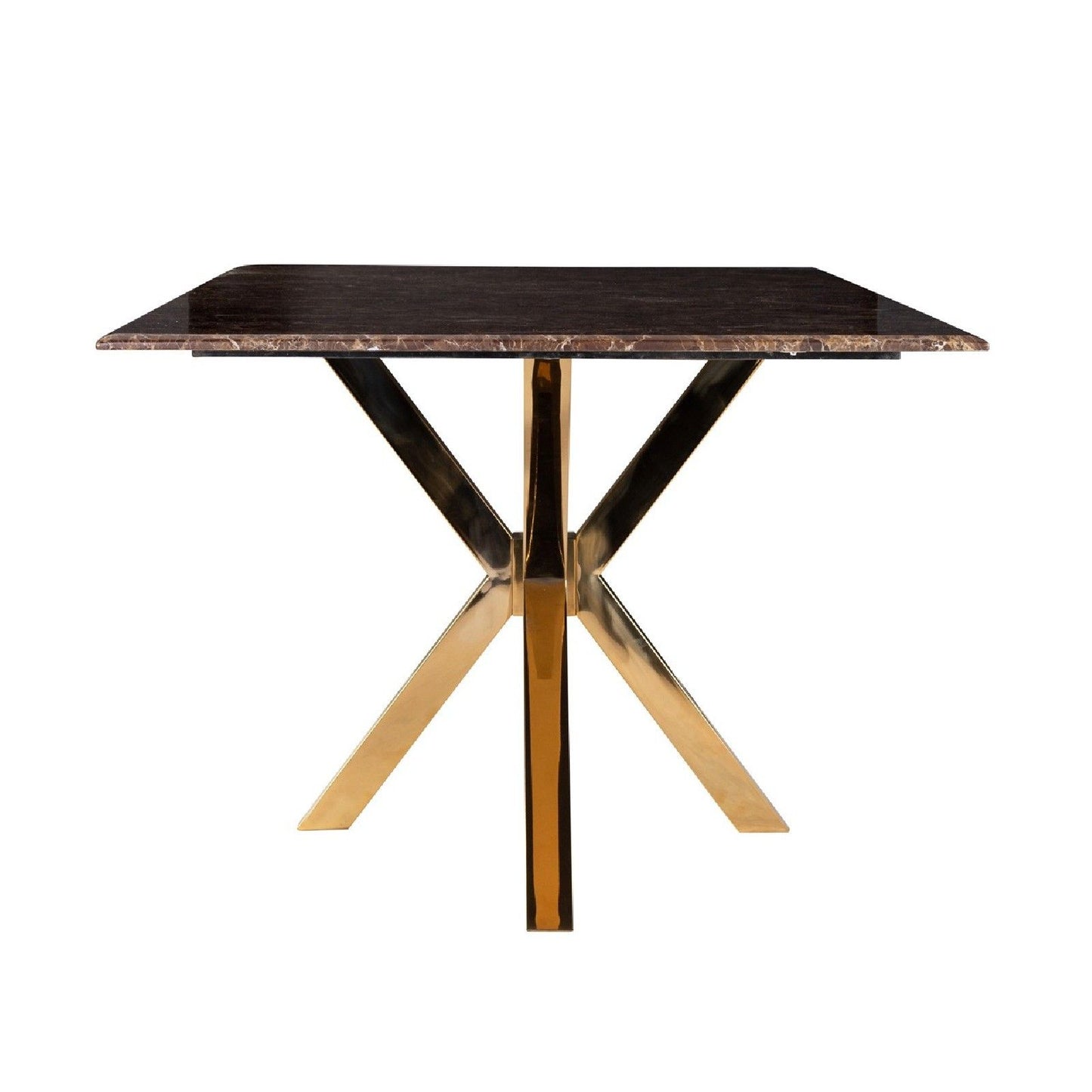 Table a manger Conrad faux emperador marbre