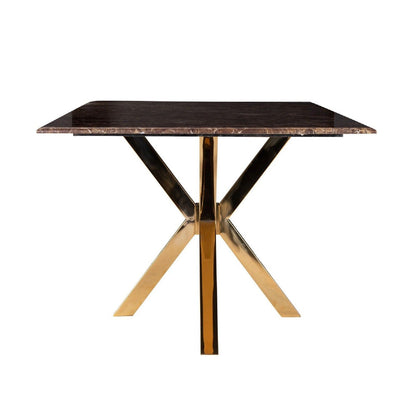 Table a manger Conrad faux emperador marbre