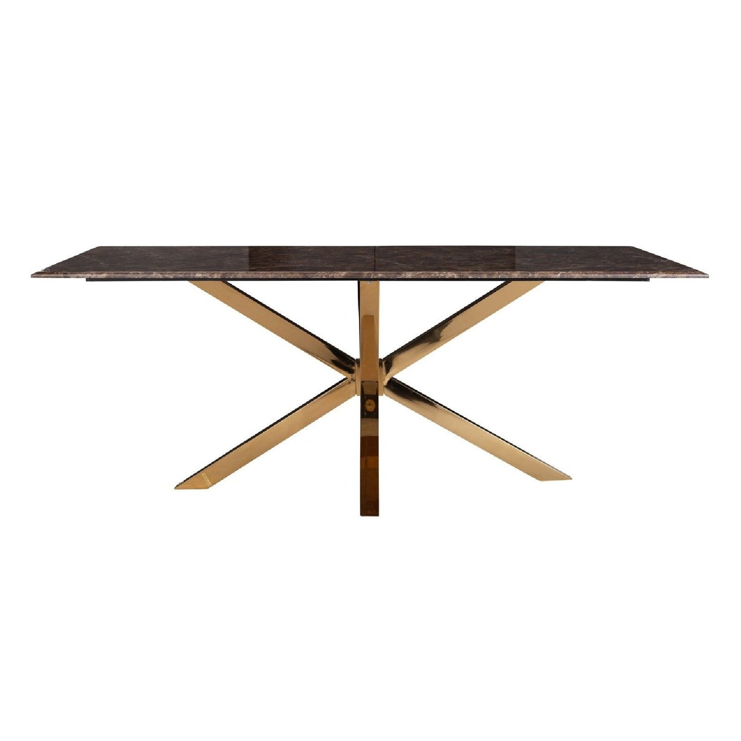 Table a manger Conrad faux emperador marbre