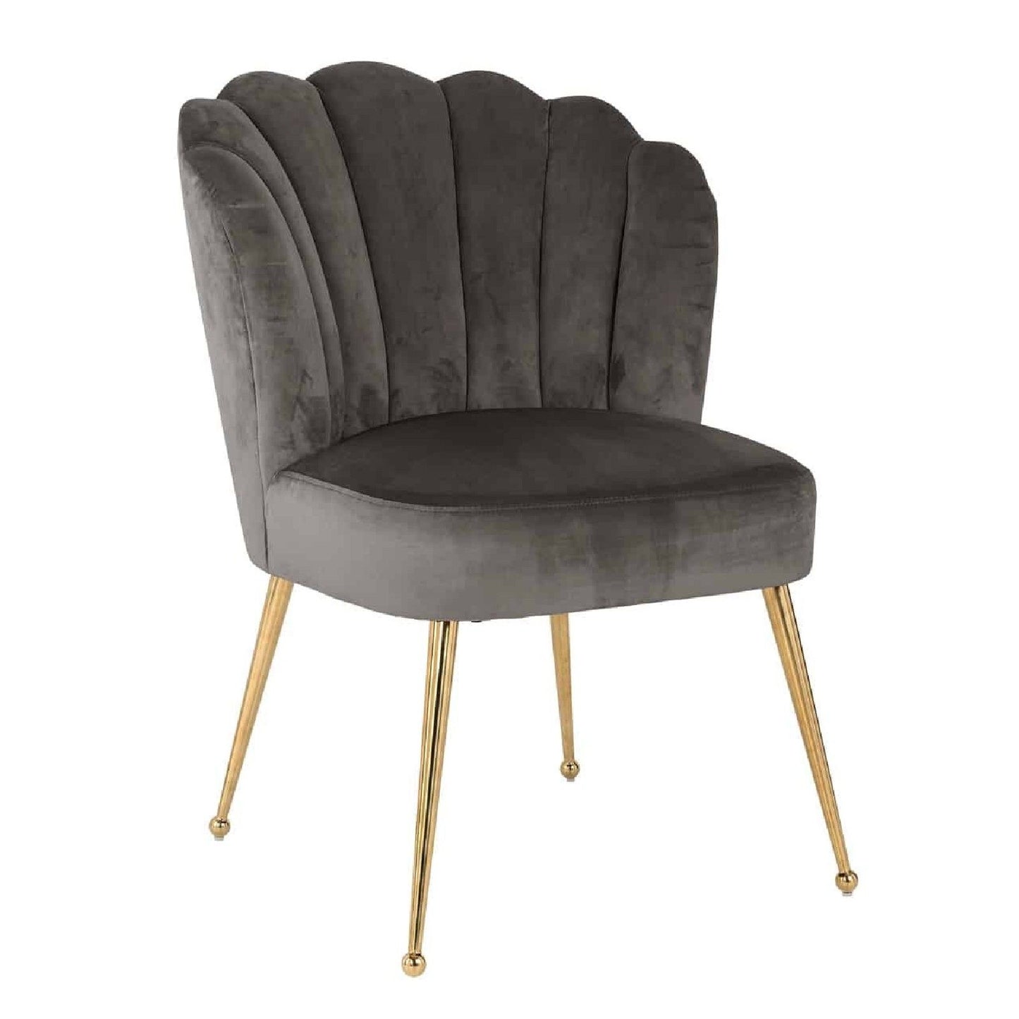 Chaise Pippa Stone velvet / gold