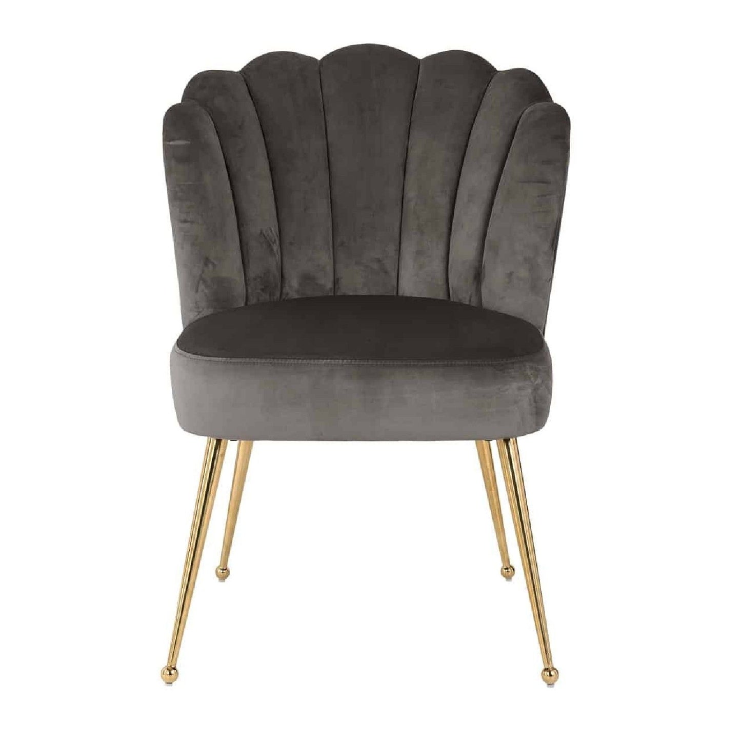 Chaise Pippa Stone velvet / gold