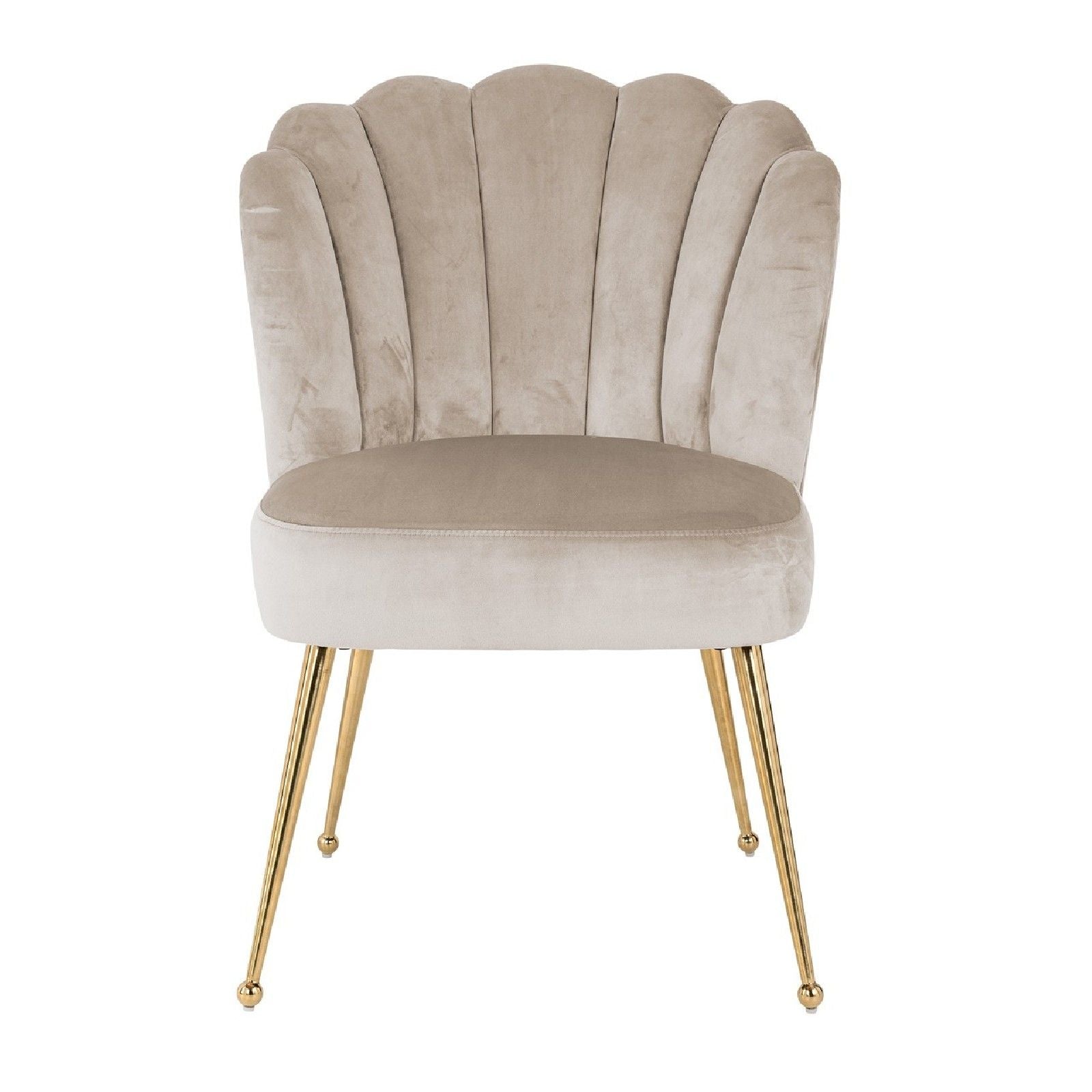 Chaise Pippa Khaki velvet/ gold