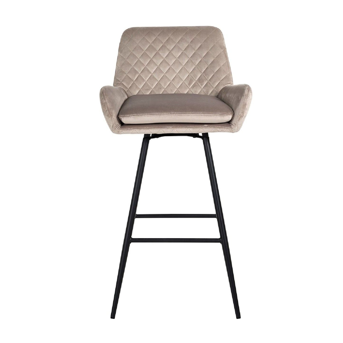 Tabouret Linsey pivotant Khaki Velvet