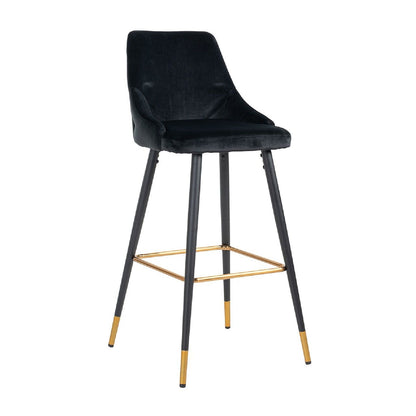 Tabouret Imani Black Velvet