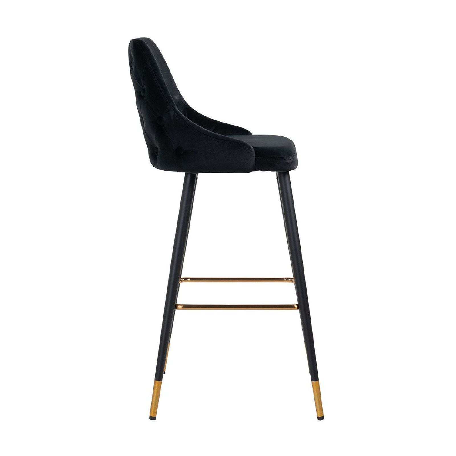 Tabouret Imani Black Velvet