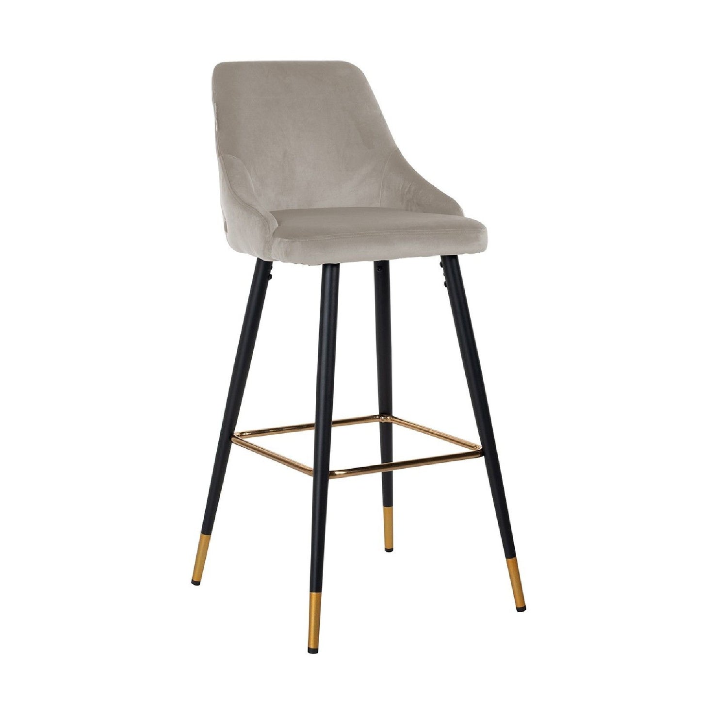 Tabouret Imani Khaki Velvet