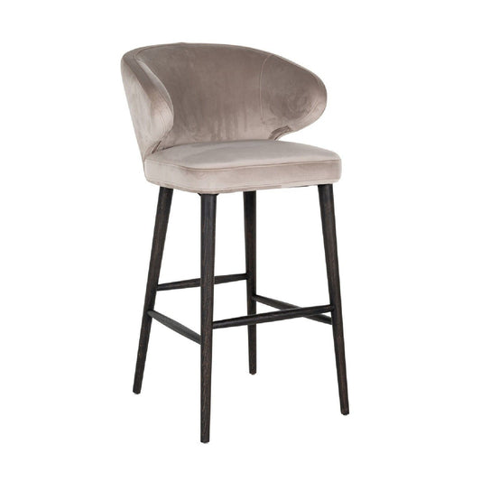 Tabouret Indigo Khaki velvet