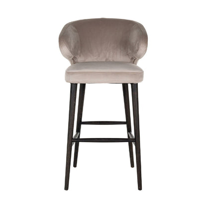 Tabouret Indigo Khaki velvet