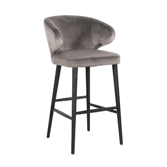 Tabouret Indigo Stone velvet