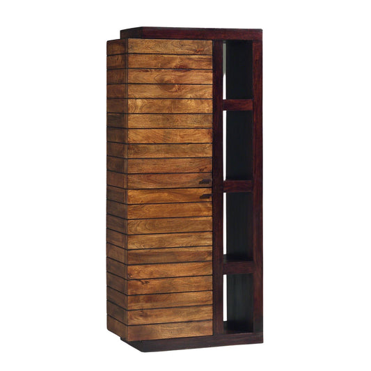 Two-tone wooden bookcase column - Left hinge | Herods Mango