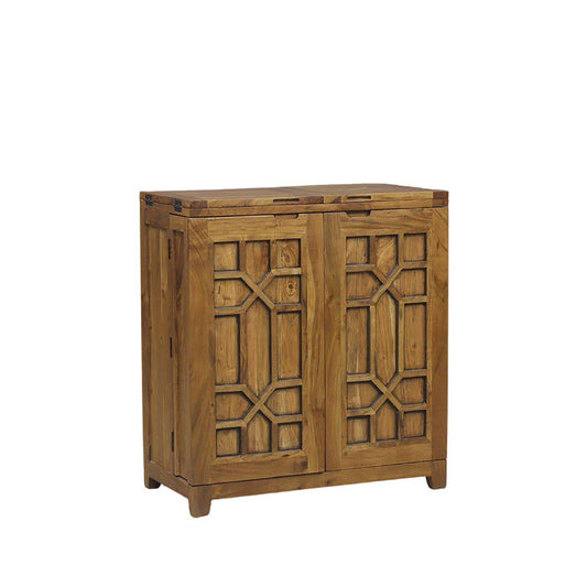 Exotic wood arabesque folding bar | Acacia Punjab