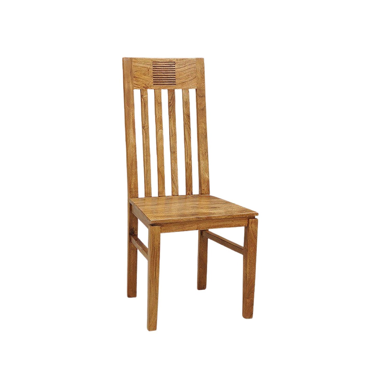 Striated wood chair | Acacia Verone