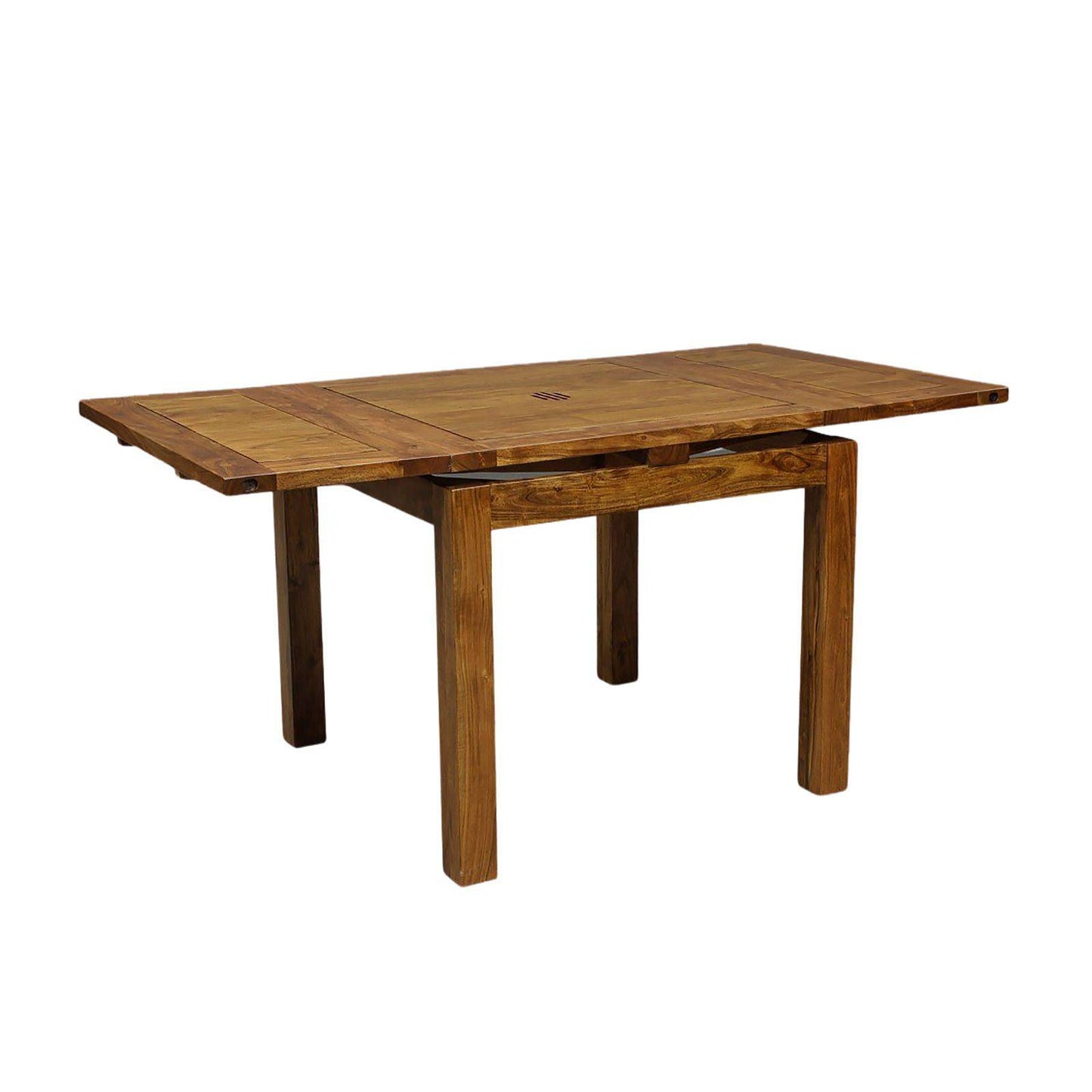 Petite table à manger carrée allonge 70 | Acacia Gordon