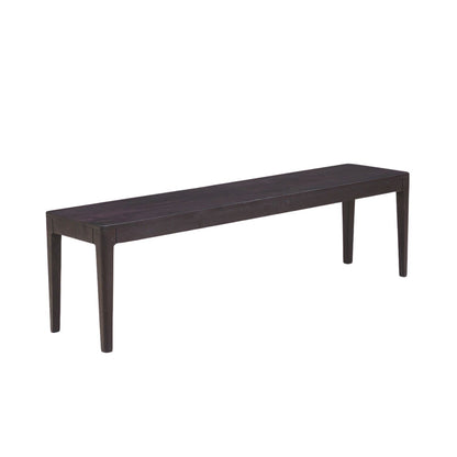 Dark solid wood designer bench | Amsterdam Mango