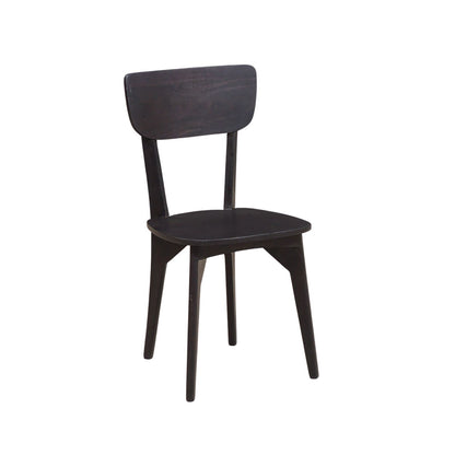 Retro chair solid dark wood | Amsterdam mango