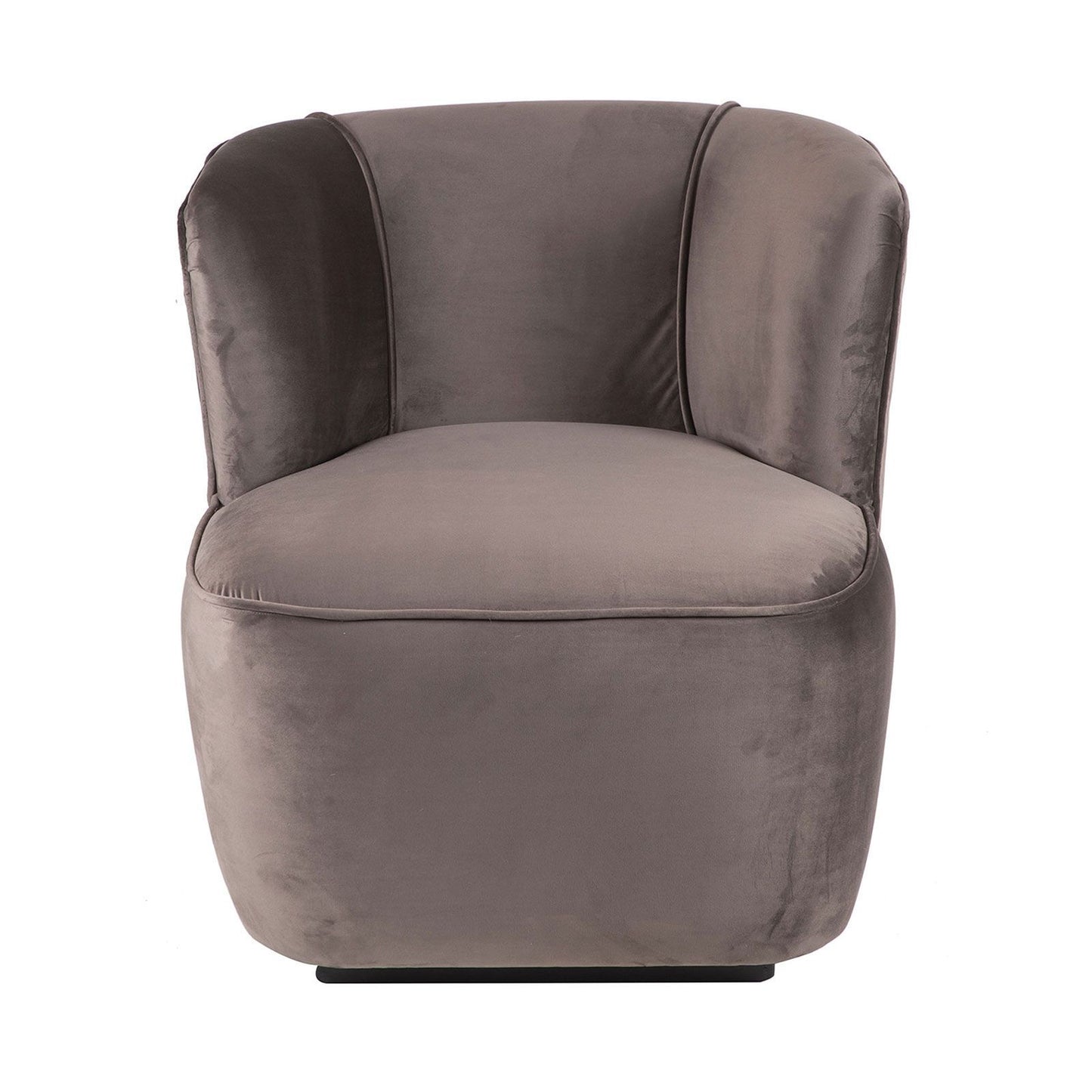 Fauteuil déco velours gris anthracite "Tissu Gubi"