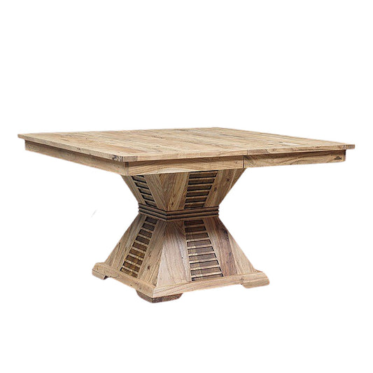 Square dining table - Central extension "Acacia Luxor"