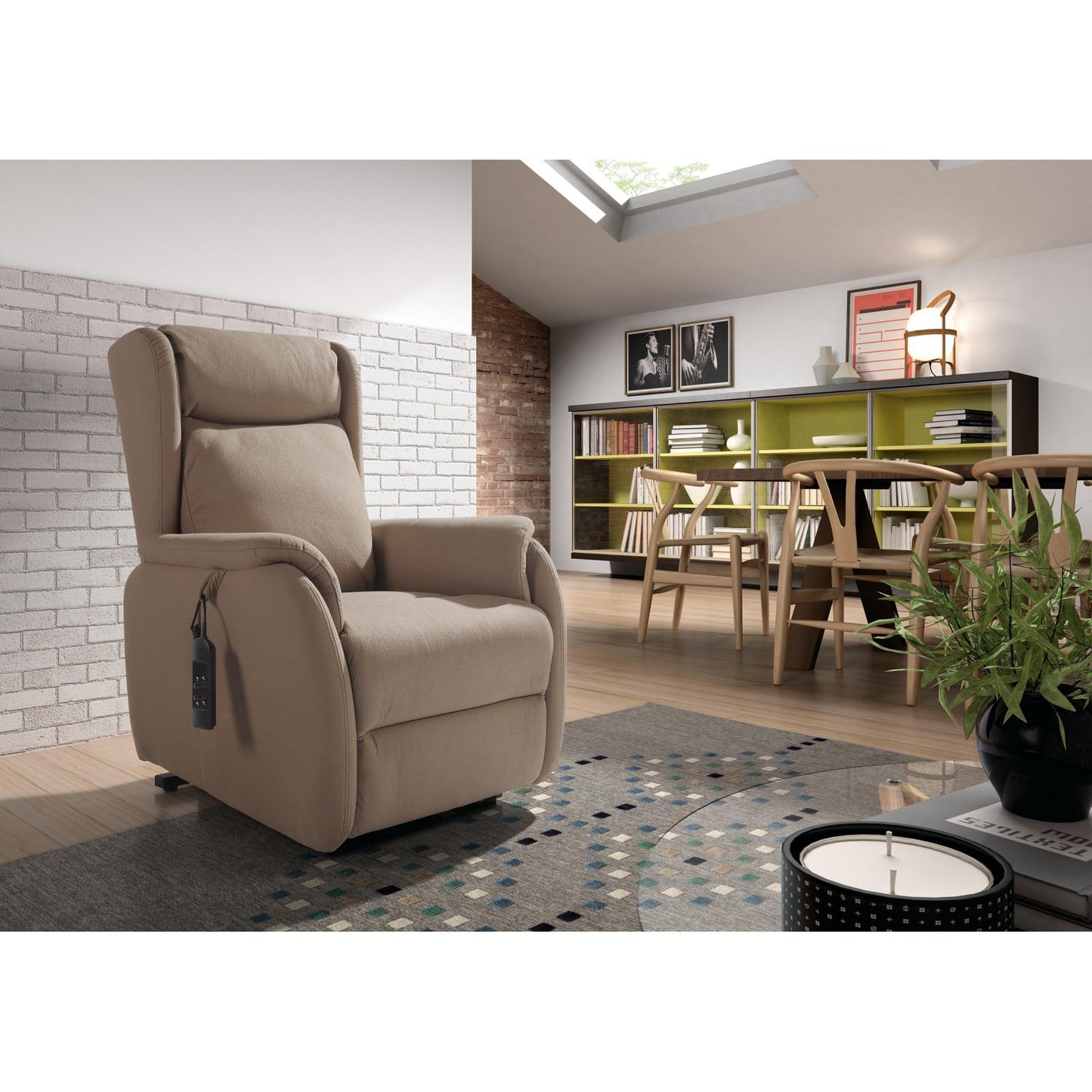 Fauteuil relax électrique Ronda Beige